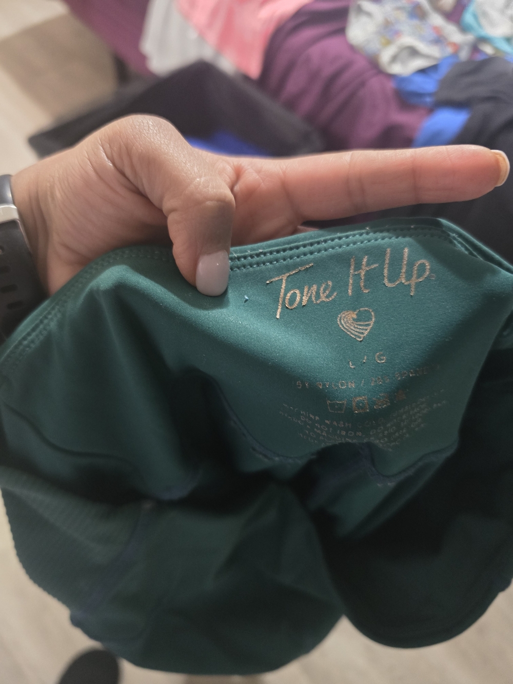 Tone It Up Dark Teal Active Leggings